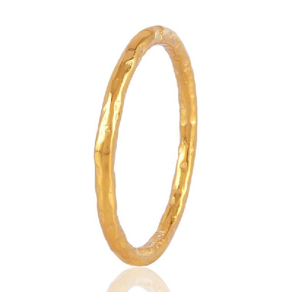 18K Gold Vermeil Sterling Silver Stackable Band Ring