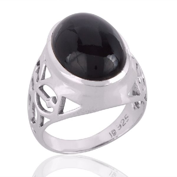 Black Onyx Gemstone 925 Sterling Silver Ring