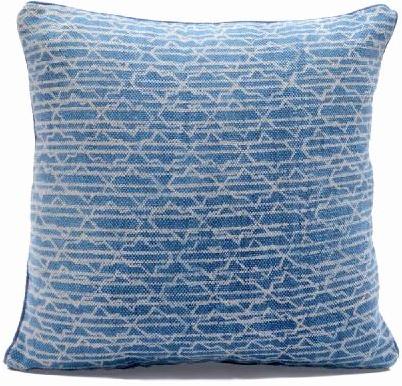 Abstract Print Indigo Blue Cushion Cover