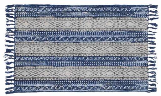 Designer Blue Indoor Area Rug, Size : Medium