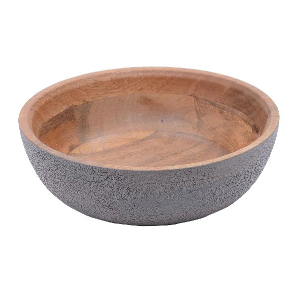 Elegant Wooden Serving Bowl Size