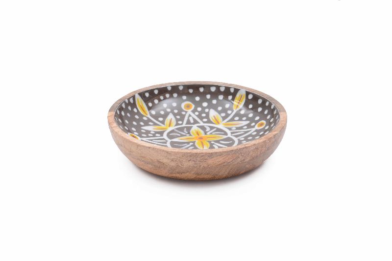 Exotic Pattern Wooden Bowl