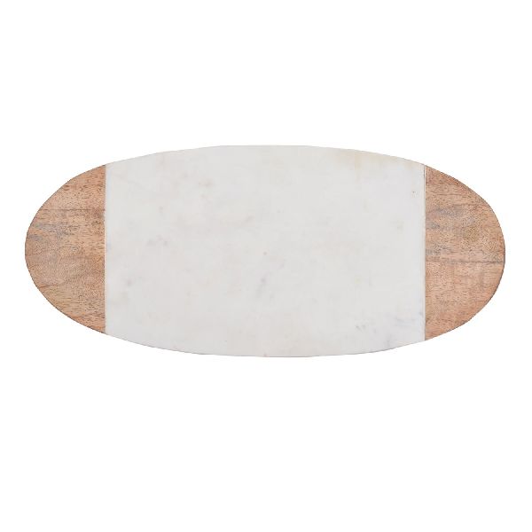 Oval Shaped Cutting Board, Color : White