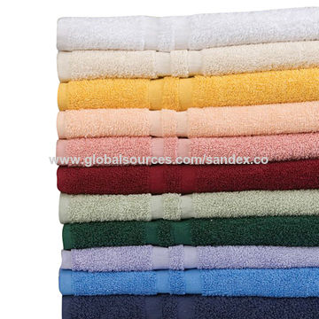 Printed bath towels, made of 100% cotton, OEM order accepted, good water absorbency