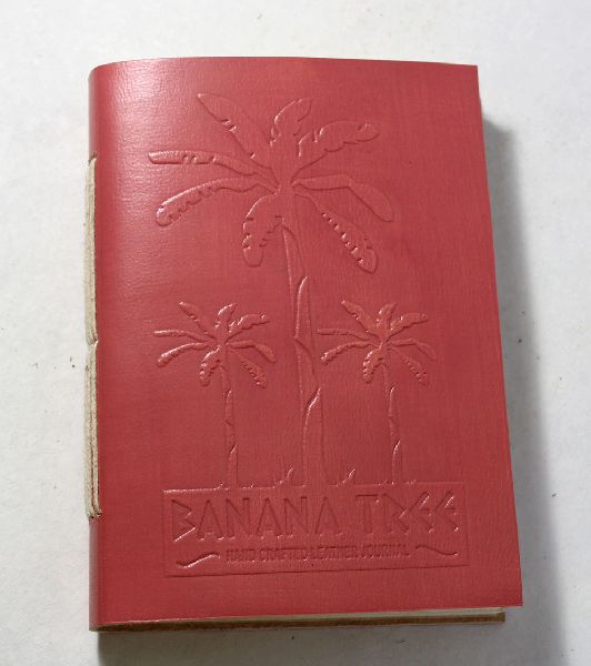 Beautiful rose color softened goat leather journal