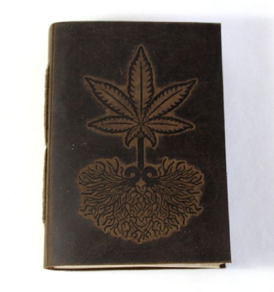 Hand crafted buffalo leather hand bound journal antique colour