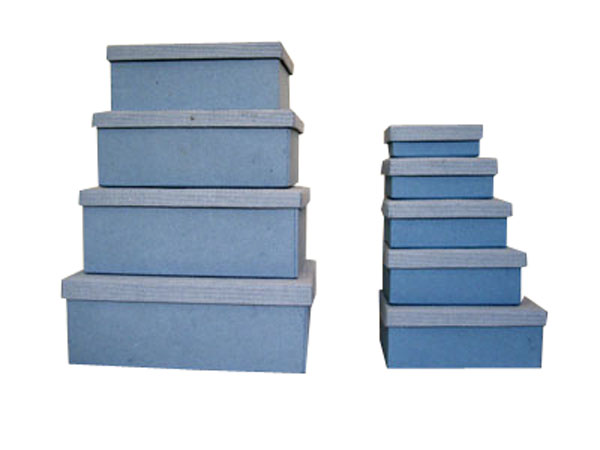 recycled denim rags paper Solid boxes