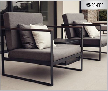 Metal Sofa Benches - MS-SS-008, for Manufacturing Units, Color : Grey