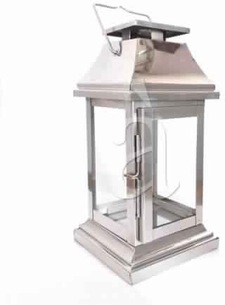 Durable Rectangular Stainless Steel Glass Lantern