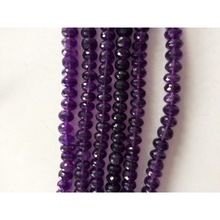 Shiva Exports Amethyst faceted natural beads, Size : Approx size 7mm to 10 mm