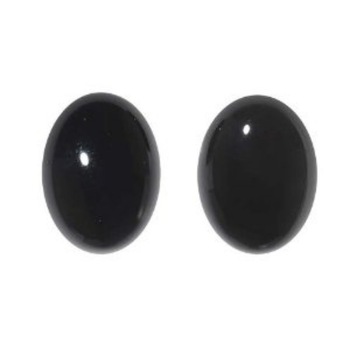 Black onyx cabochon, Size : Customers' Requst