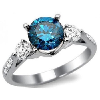 Blue Diamond Engagement ring, Occasion : Anniversary, Gift, Party, Wedding