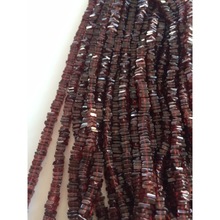 Garnet smooth square natural beads, Size : APPROX SIZE 4MM TO 5MM