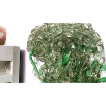 Green Amethyst laser cut tumbled gemstones