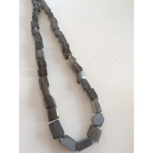 Grey moon stone faceted tumbled gemstones
