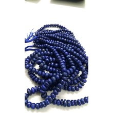 Lapis rondel natural stone beads