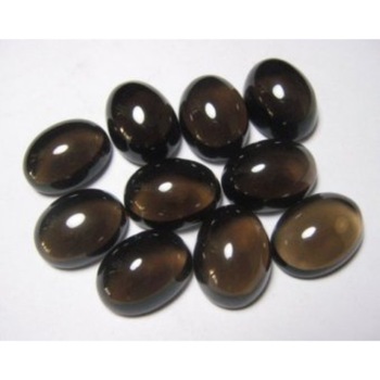 Smoky smooth cabochon, Size : Customers' Requst