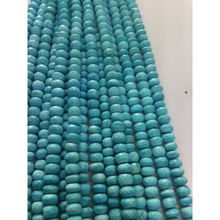 Turquoise roundel faceted loose beads, Size : Approx size 6mm to 10mm