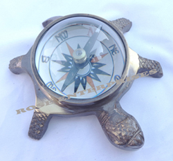Polish. Brass Tortoise Compass