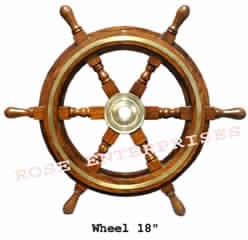 decorative wooden Ship Wheel