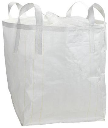White Plastic Woven Jumbo Bags, for Packaging, Pattern : Plain