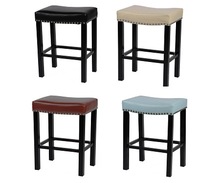 Wood Bonded Leather stool