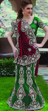 Maroon Red Bridal Gown