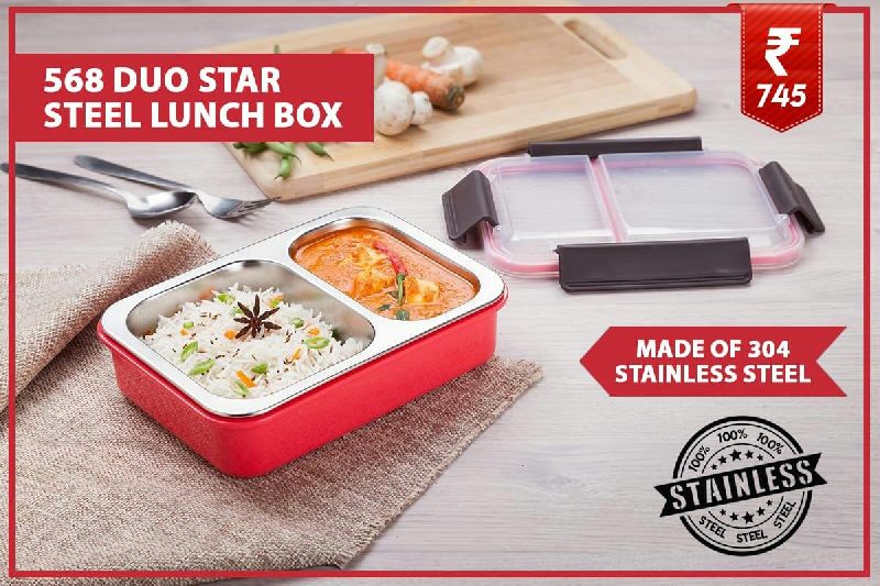 Duo star Steel lunch box