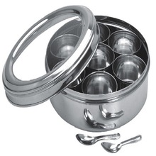 Stainless Steel Spice Box / indian spice box