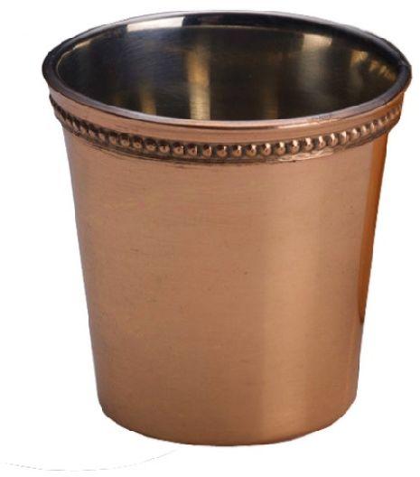 Border Embossed Mirror Finish Copper Shot Glass