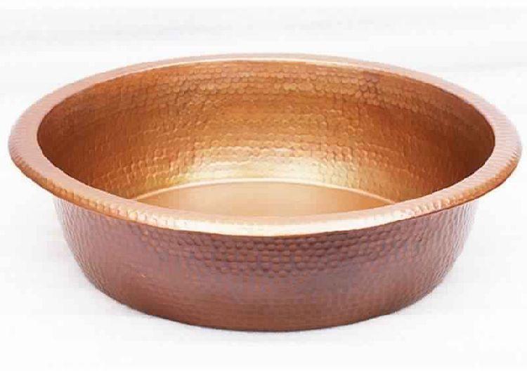 Copper Pedicure Bowl For Spa With Dimple