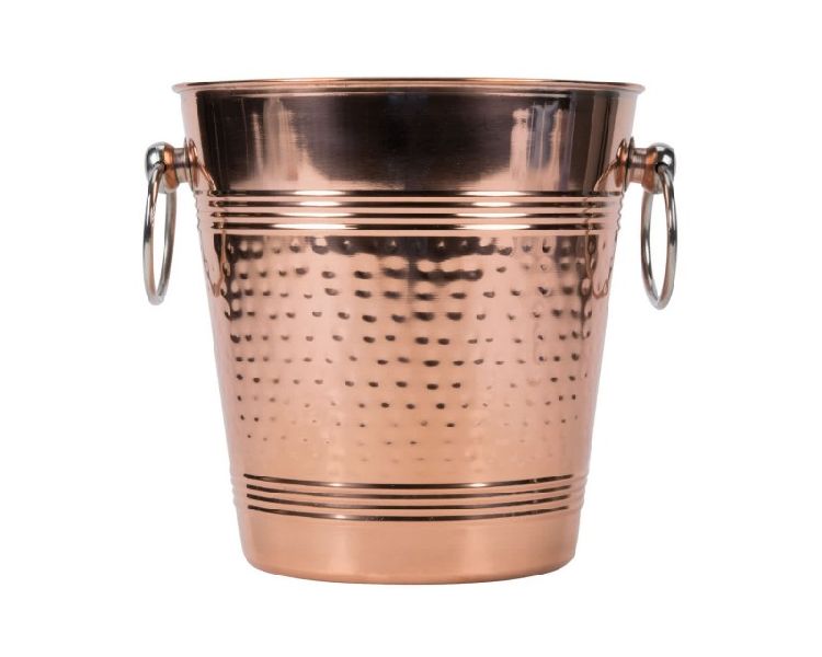Hammered Copper Wine Bucket and Cooler