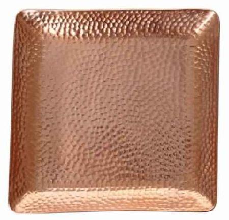 Square Aluminum Copper Plated Tray