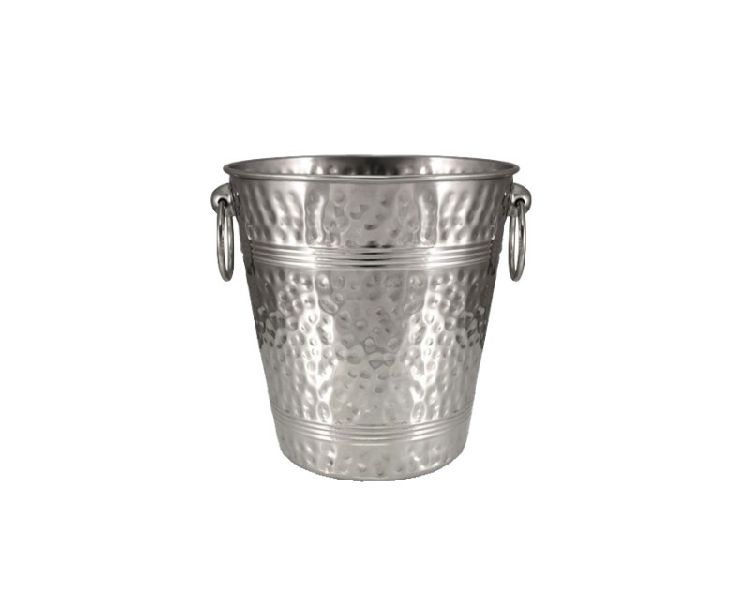 Stainless Steel Hammered Ice Bucket For