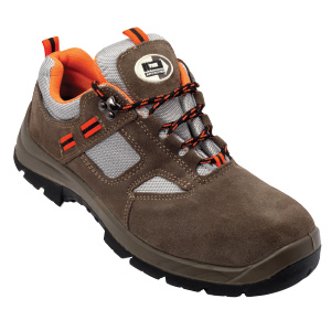 SUEDE BROWN SHORT SAFETY SHOES