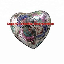 Color Full Engraved Heart Keepsake Urn, for Baby, Style : American Style