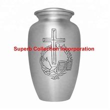 SCI Metal Cross Cremation urn, for Adult, Style : American Style