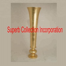 Gold Trumphet Vase