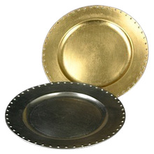 Gold Wedding Charger Plate