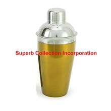 Metal Yellow Bar Cocktail Shaker, Capacity : 24 oz