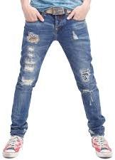 Mens Rough Jeans