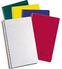 Rectangular Small Spiral Notebook, for Office, School, Cover Material : Paper, Pvc