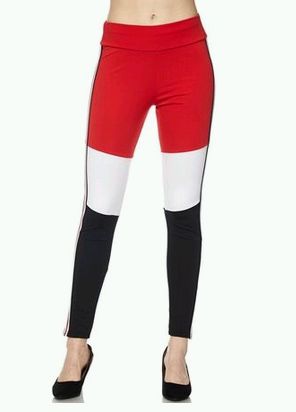 Tri-Color Cotton Legging