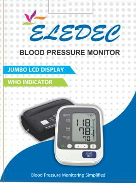 Eledec Digital Blood Pressure Monitor, Feature : Accuracy, Light Weight, Low Battery Consumption