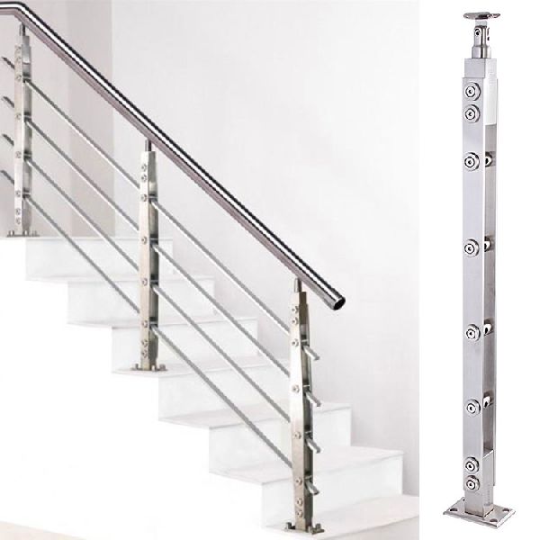 Stainless Steel Railing and Balustrades, for Staircase Use, Pattern ...