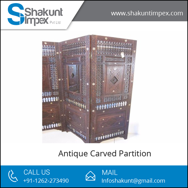 Antique Carved Partition