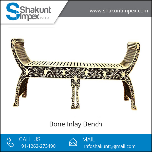 Bone Inlay Bench, Size : Standard