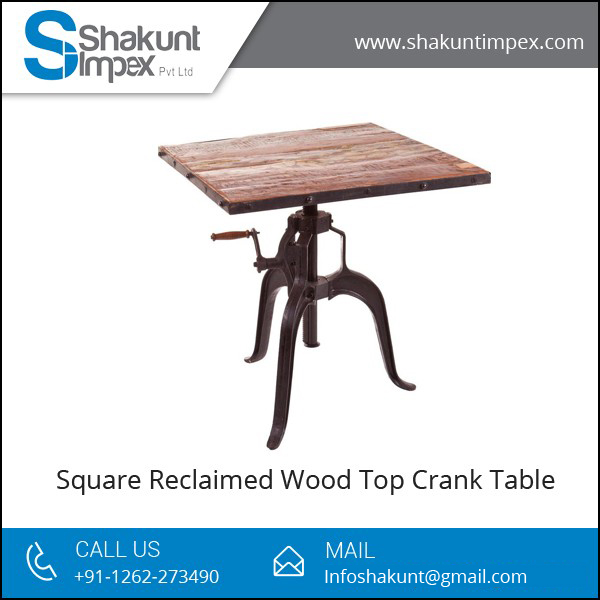 Metal Crank Tables