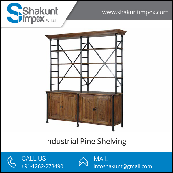 Industrial Pine Shelving