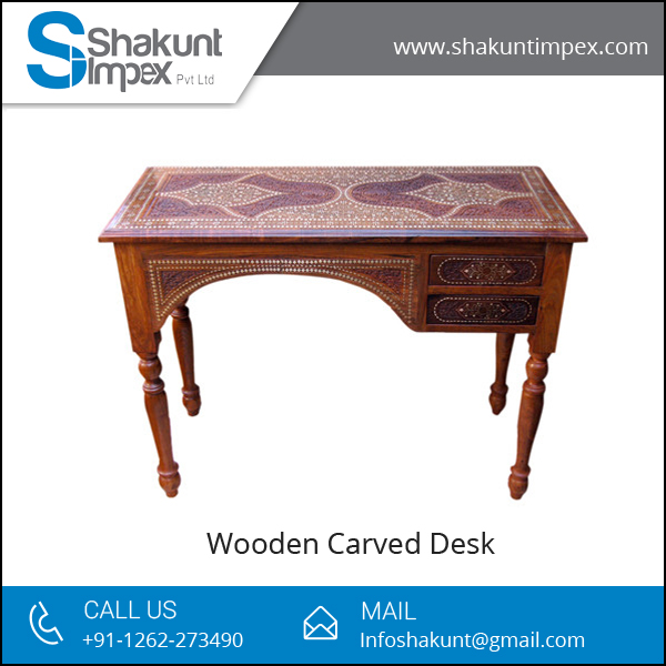 Wooden Carved Desk, for Commercial Furniture, Size : Custom Size